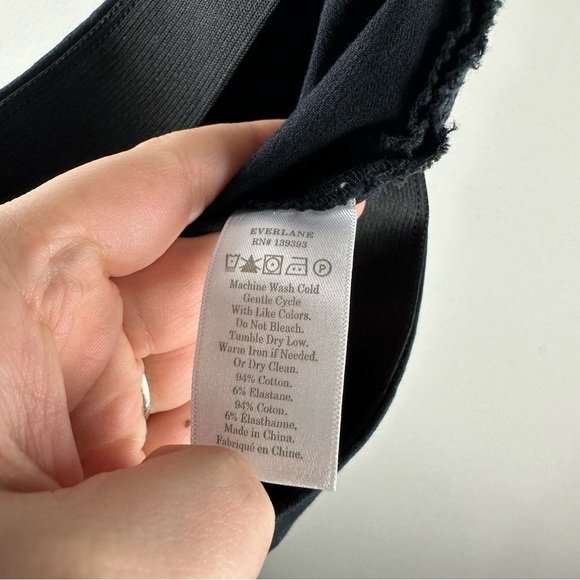 Everlane Black The Side Zip Casual Pants Size 6 - Picture 5 of 5